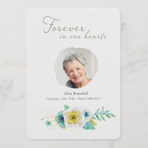 Cartão De Agradecimento Foto Floral De Turquesa Dourada De Água Obrigado