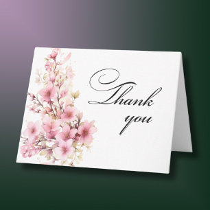 Cartão De Agradecimento Foto Floral Elegante A Qualquer Ano Aniversário