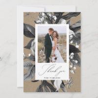 Foto Floral Industrial Rustic Chic Obrigado