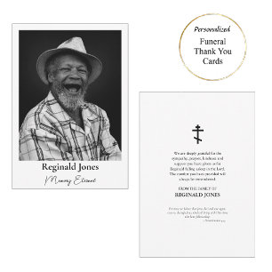 Cartão De Agradecimento Foto Memorial Ortodox Christian