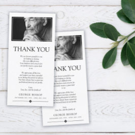 Cartão De Agradecimento Foto minimalista | Simpatia Obrigado