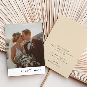 Cartão De Agradecimento FOTO OBRIGADO VOCÊ fotografa o moderno e elegante 