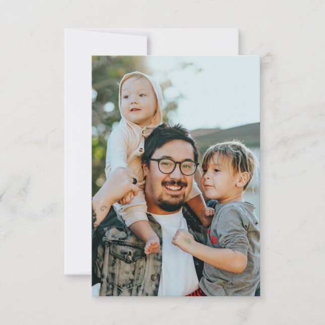 Cartão De Agradecimento Foto Personalizada (Frente)