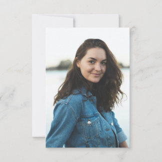 Cartão De Agradecimento Foto Personalizada Customizada