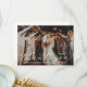 Cartão De Agradecimento Foto Personalizada De Casamento De Caligrafia Eleg (Frente/Verso In Situ)