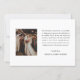 Cartão De Agradecimento Foto Personalizada De Casamento De Caligrafia Eleg (Verso)