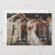 Cartão De Agradecimento Foto Personalizada De Casamento De Caligrafia Eleg (Frente)