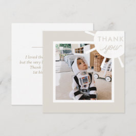 Cartão De Agradecimento Foto Personalizada do Sol Aniversário de Crianças