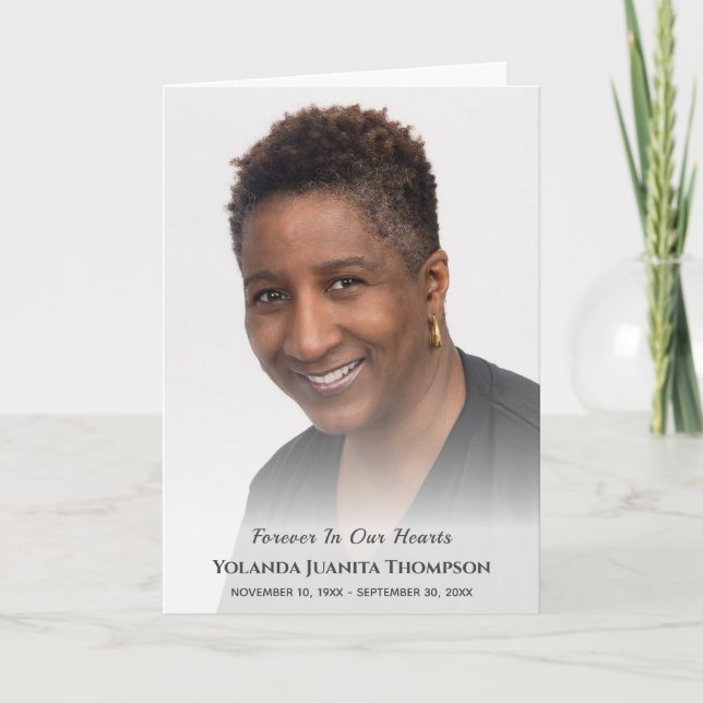 Cartão De Agradecimento Foto Personalizada Elegante Para Sempre Em Nosso F (Frente)