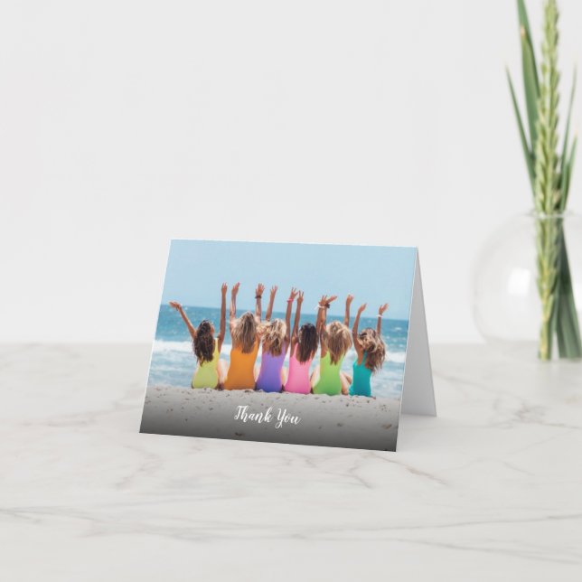 Cartão De Agradecimento Foto personalizada Obrigado (Frente)