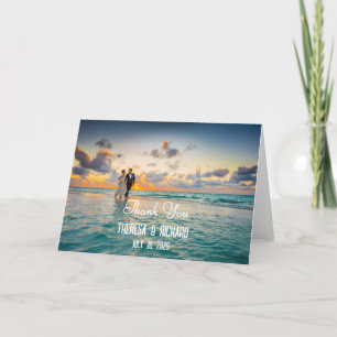 Cartão De Agradecimento Foto Personalizada Obrigado, Vazio