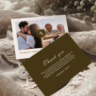 Cartão De Agradecimento Foto Rococo - Casamento de Quadros Antigos Florais