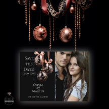 FOTO Salvar a data | Rosa de inverno e Bauble Onyx