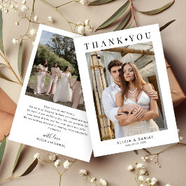 Cartão De Agradecimento Foto simples moderna 2