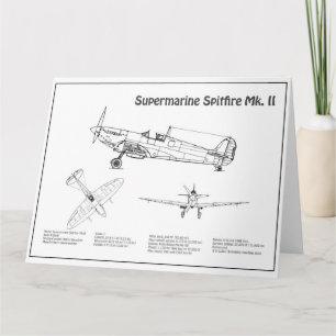 Cartão De Agradecimento Foto Supermarinha - Avião Blueprint BD