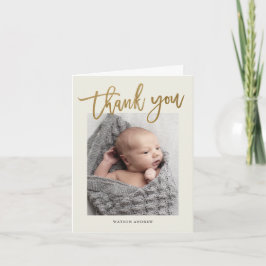 Cartão De Agradecimento Fotografia da Calligrafia Moderna - obrigado nota