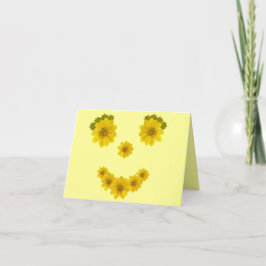 Cartão De Agradecimento Fotos Amarelas Amarelas Brilhantes Sorriam