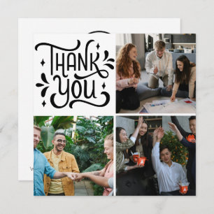 Cartão De Agradecimento Fotos da Equipe de Apreciação de Funcionários Obri