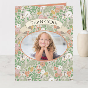 Cartão De Agradecimento Fotos de Margarinas Antigas e Pensamentos Abelhas 