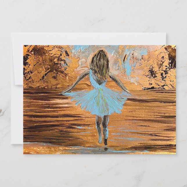 Cartão De Agradecimento Free Flat Notecard (Frente)