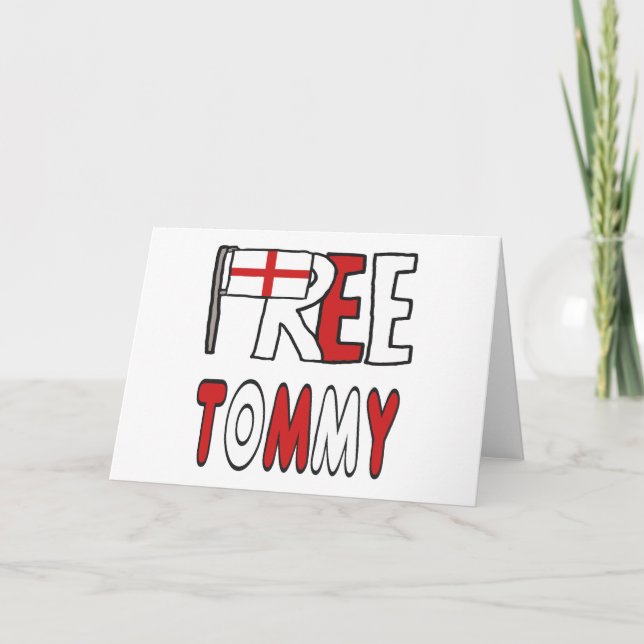 Cartão De Agradecimento Free Tommy (Frente)