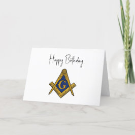 Cartão De Agradecimento Freemason Masonic Mason Freemason Birthday