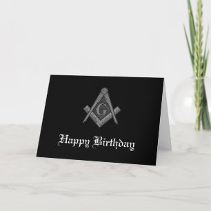 Cartão De Agradecimento Freemason Masonic Mason Freemason Birthday