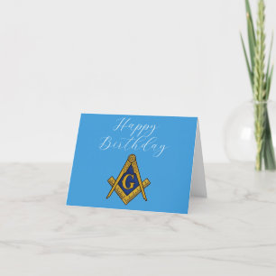 Cartão De Agradecimento Freemason Masonic Mason Freemason Birthday