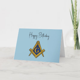 Cartão De Agradecimento Freemason Masonic Mason Freemason Birthday