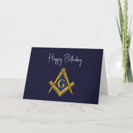 Cartão De Agradecimento Freemason Masonic Mason Freemason Birthday