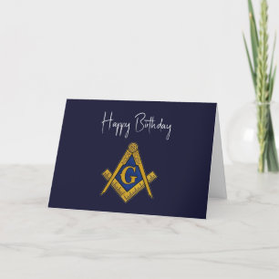 Cartão De Agradecimento Freemason Masonic Mason Freemason Birthday