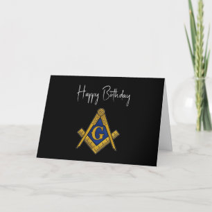 Cartão De Agradecimento Freemason Masonic Mason Freemason Birthday