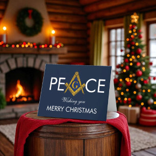 Cartão De Agradecimento Freemason Masonic Mason Freemason Christmas