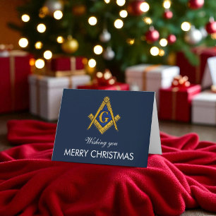 Cartão De Agradecimento Freemason Masonic Mason Freemason Christmas