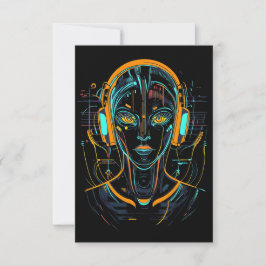 Cartão De Agradecimento Frequência Neural