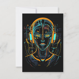 Cartão De Agradecimento Frequência Neural