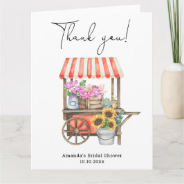 Cartão De Agradecimento Fresco do Chá de panela de mercado Obrigado