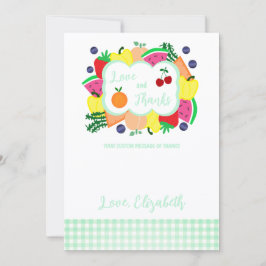 Cartão De Agradecimento Fresh Off The Market Bridal Shower