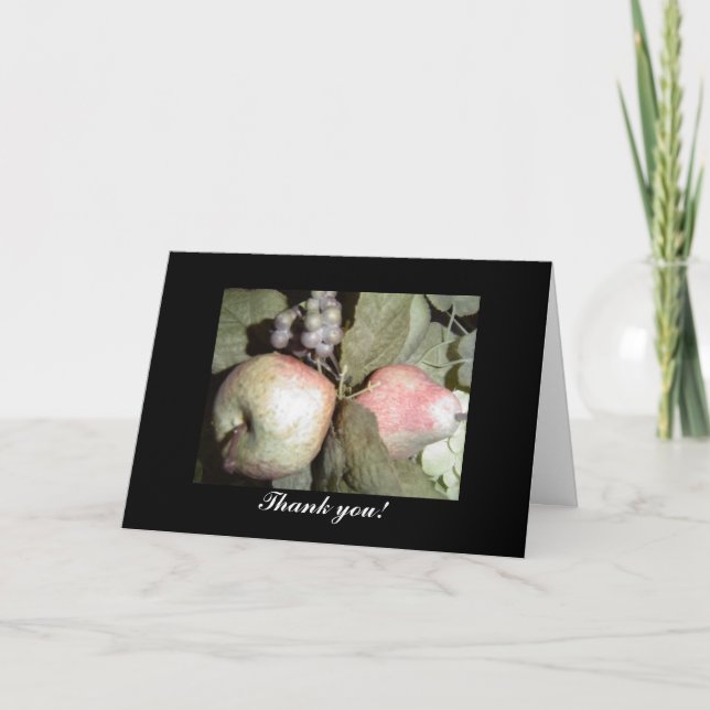 Cartão De Agradecimento Fruta - Convênio Obrigado (Frente)