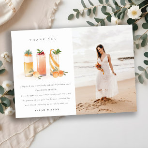 Cartão De Agradecimento Fruta coquetel coquetel Chá de panela de fotos la