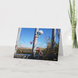 Cartão De Agradecimento Fubby fantasie, op de vlucht voor een dier.