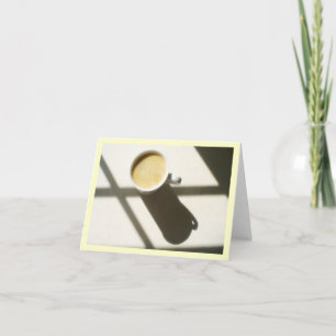 Cartão De Agradecimento Fulgor do café do bom dia