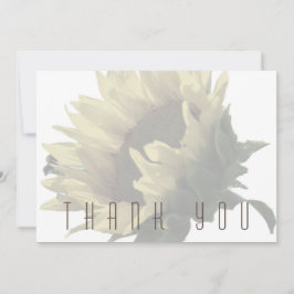 Cartão De Agradecimento Fundição De Girassol Obrigado