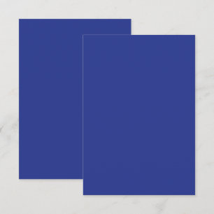 Cartão De Agradecimento Fundo Azul Escuro Sólido   Design Minimalista Ousa