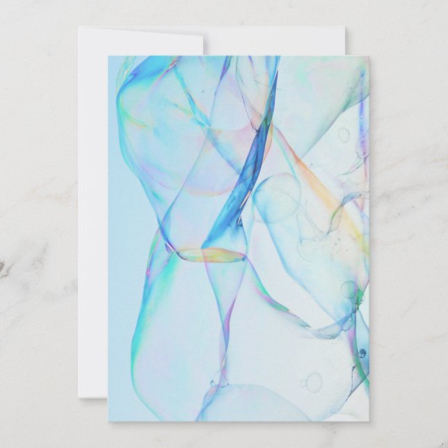 Cartão De Agradecimento fundo do céu bolha muitas bolhas (Frente)