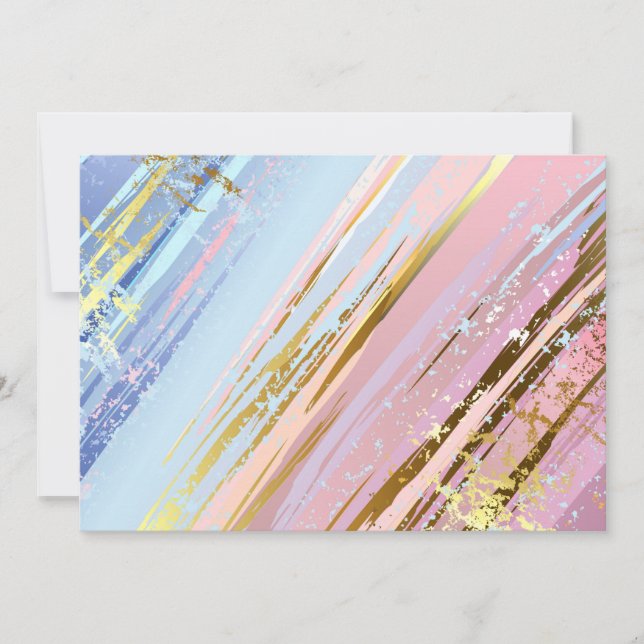 Cartão De Agradecimento Fundo Rosa Texturizado (Frente)