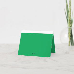 Cartão De Agradecimento Fundo Verde surpreendente com Design de borda bran