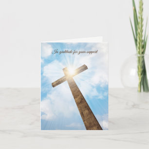 Cartão De Agradecimento Funeral, Gratidão da Família