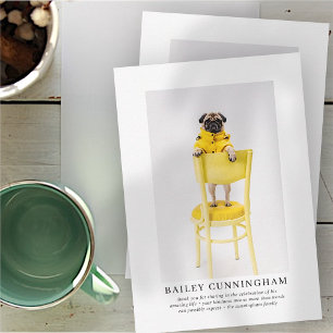 Cartão De Agradecimento Funeral Memorial Para Pet Foto Moderna Elegante