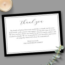 Funeral Personalizado Moderno Simples de Script El